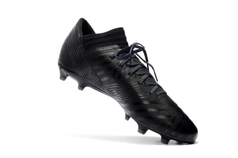Performance Core Advanced Fit New Adidas Nemeziz Messi FG Soccer Cleats Shoes Black