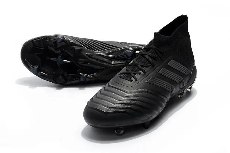 New Adidas Predator FG/AG Soccer Cleats Shoes Black Torsional Support Acceleration Boost