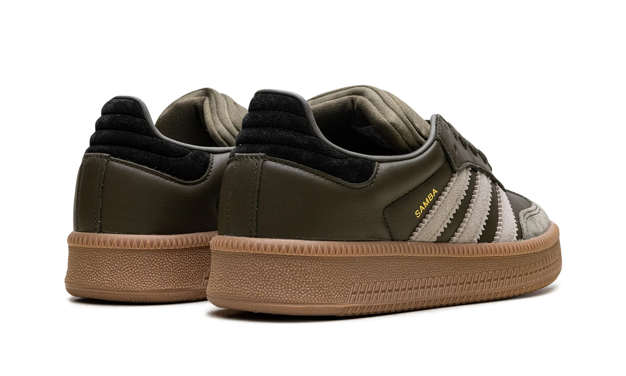Durable Feel Tidy look Samba XLG "Olive Strata Wonder Beige Gold Metallic"