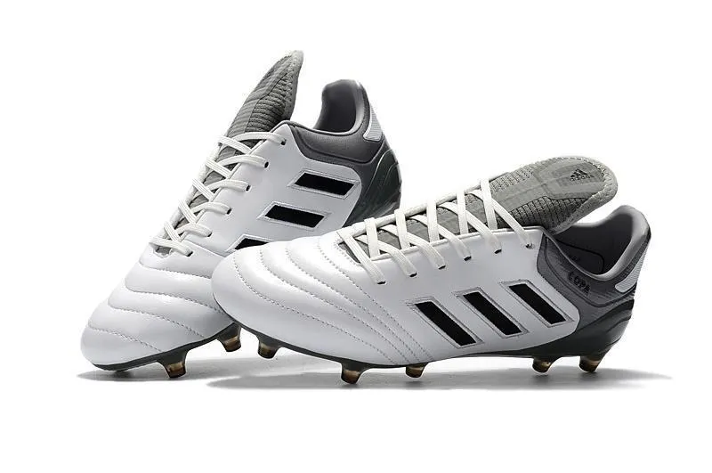 Adidas Copa 17.1 FG Soccer Cleats Shoes White Black Gray Upper Mesh Natural flex