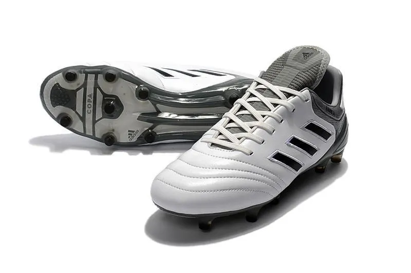 Adidas Copa 17.1 FG Soccer Cleats Shoes White Black Gray Attack Mind Sleek Fit