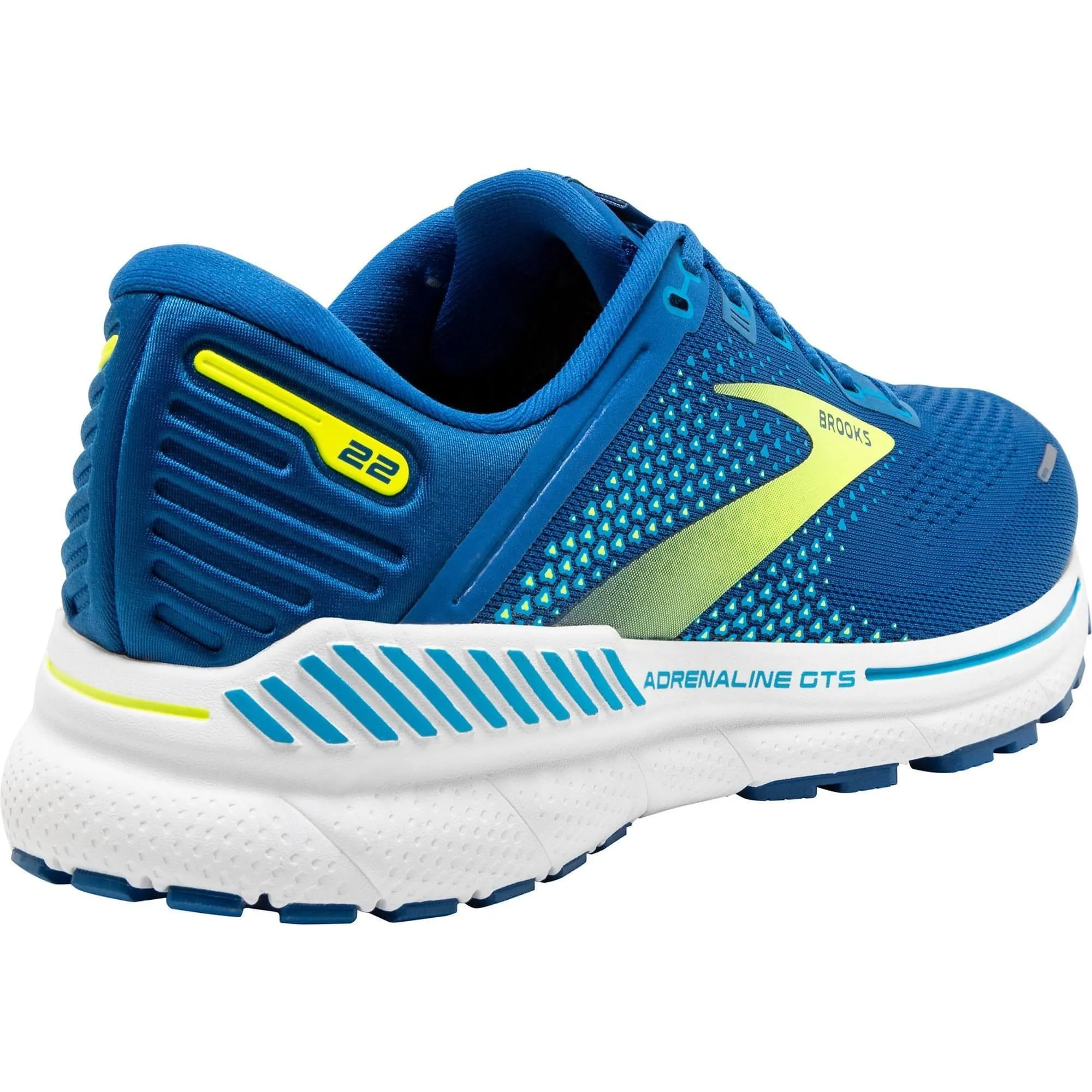 Brooks Adrenaline GTS 22 Mens Running Shoes - Blue Wave Spring Plate hilly running shoes