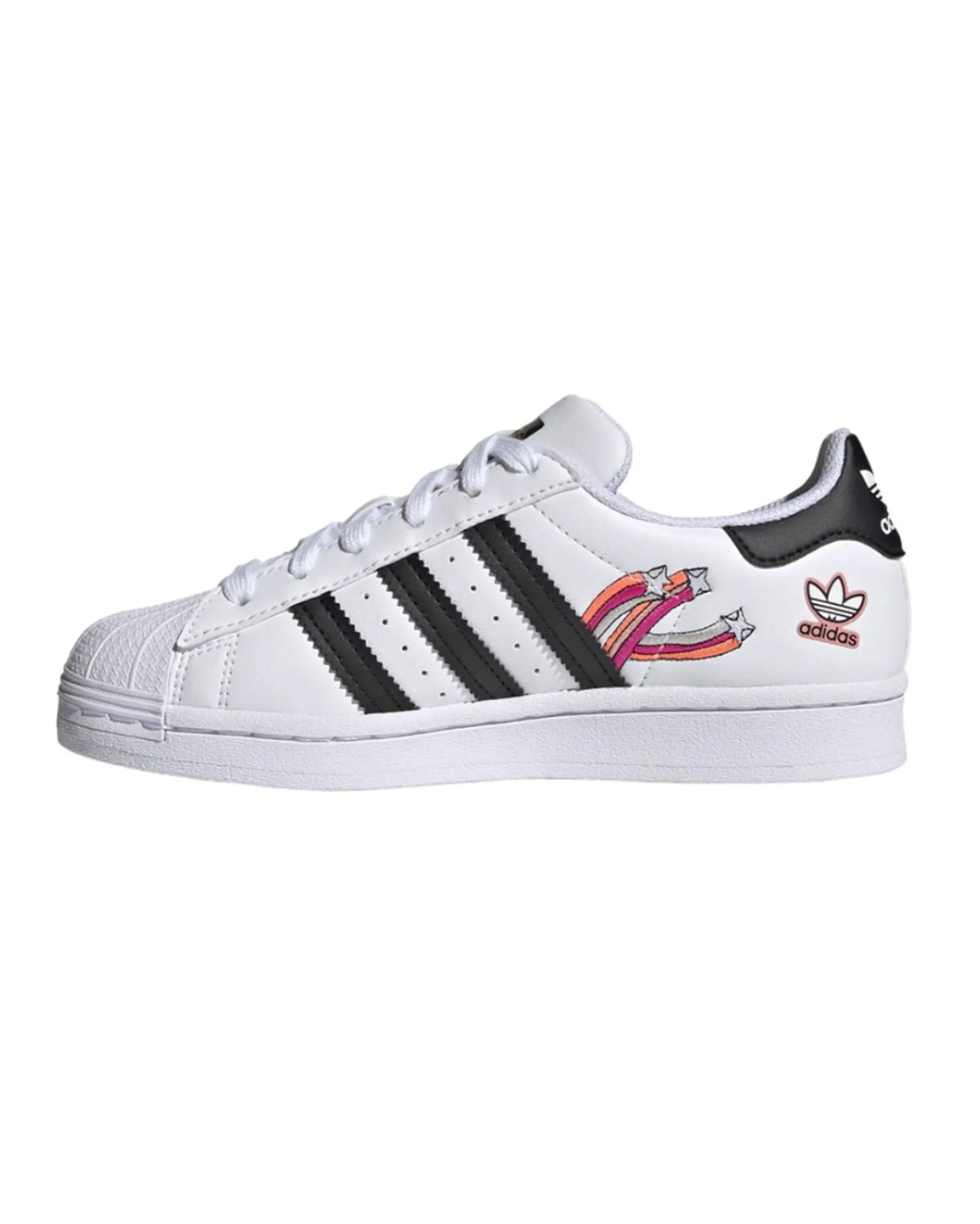 Adidas Superstar J White Black Patch Everywhere Use