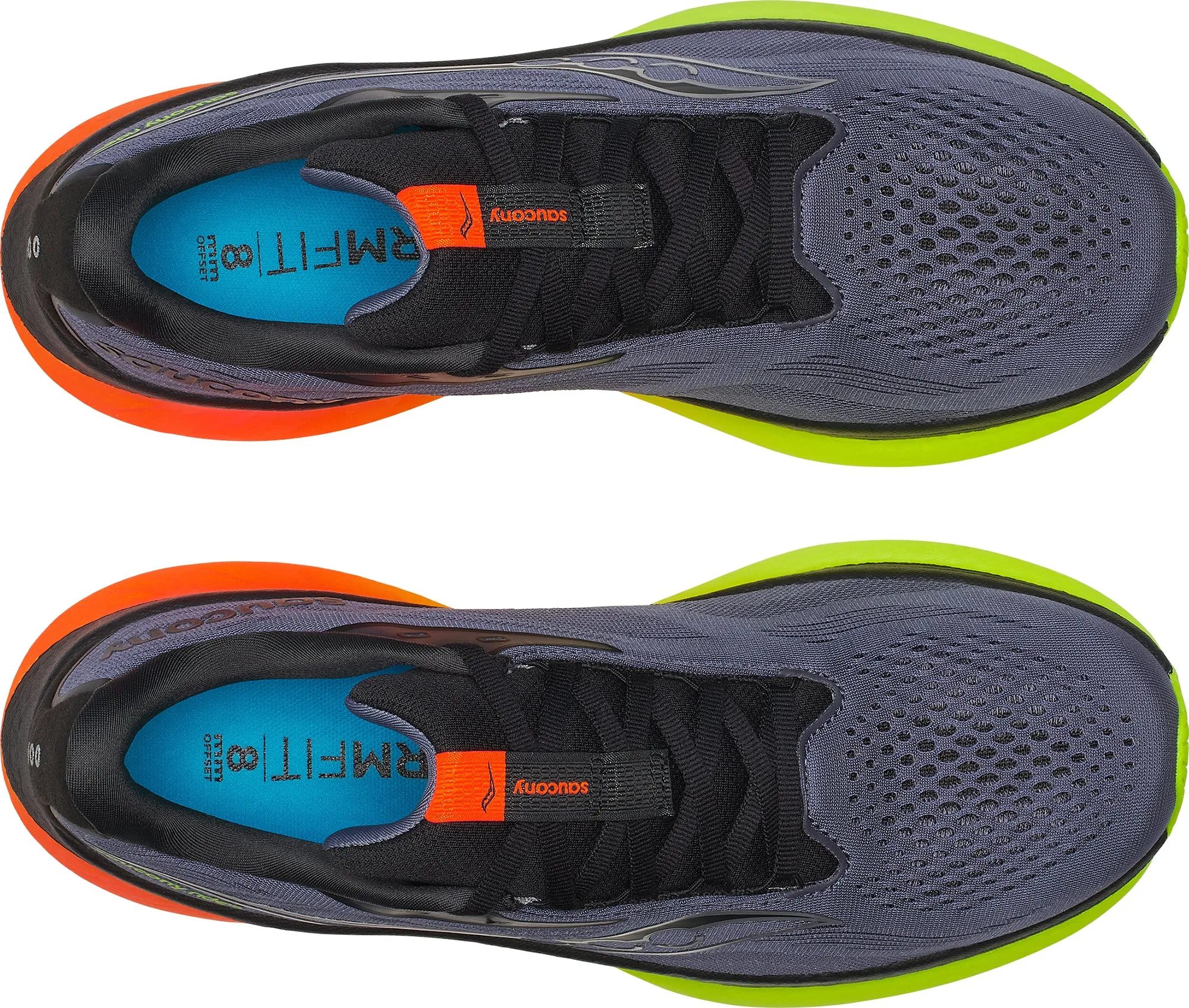 Saucony Ride 18 Mens Running Shoes - Grey cross - country running footwear outdoor adventurer shoes