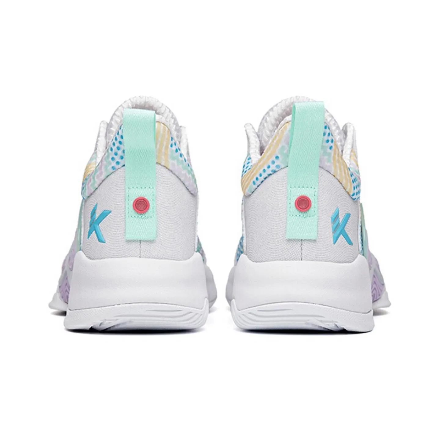 Anta KT "The Mountain 1.0" Low - White/Blue/Purple Pressure Dispersing Insole