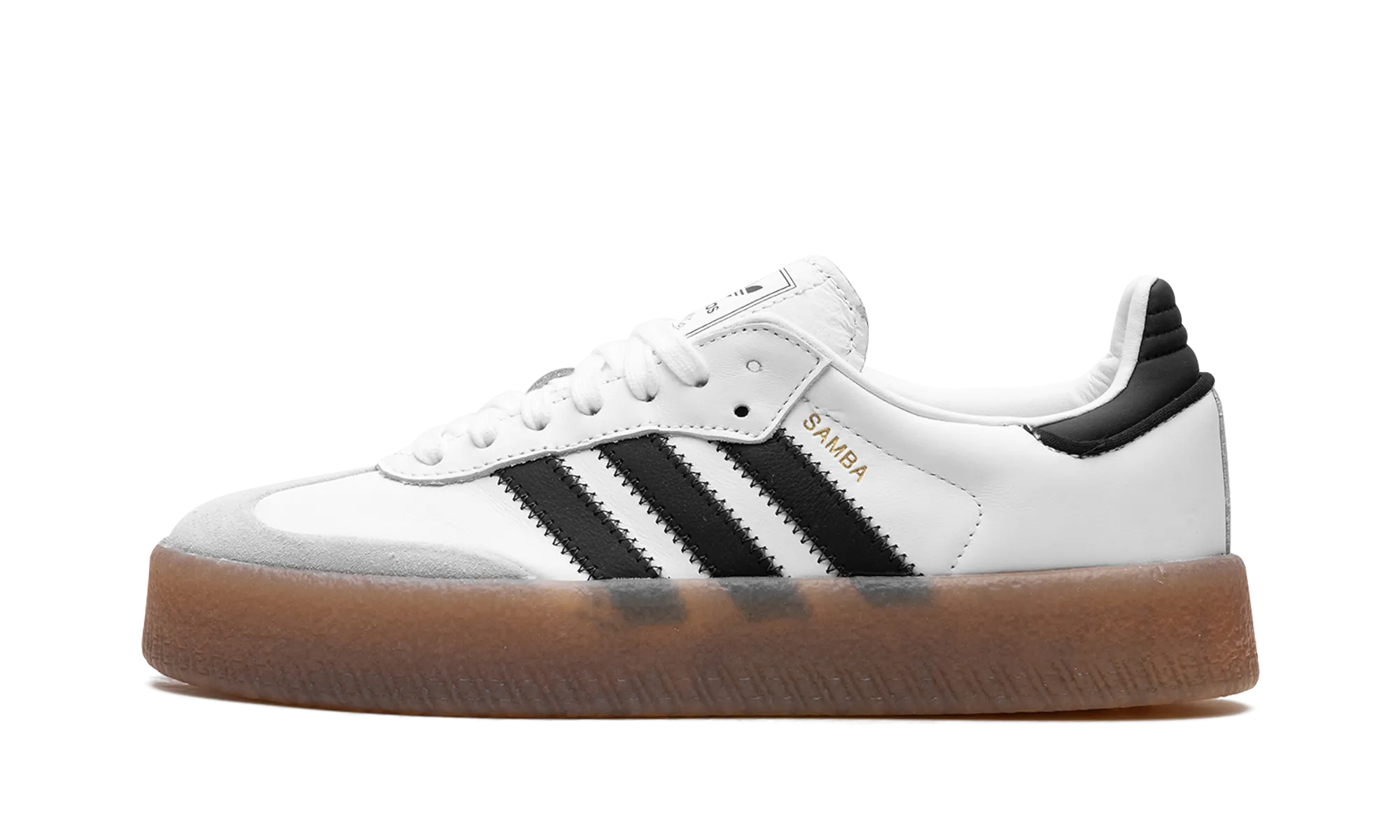 Slip-Resistant Shoes Ventilation Perforations Sambae WMNS "White Black Gum"