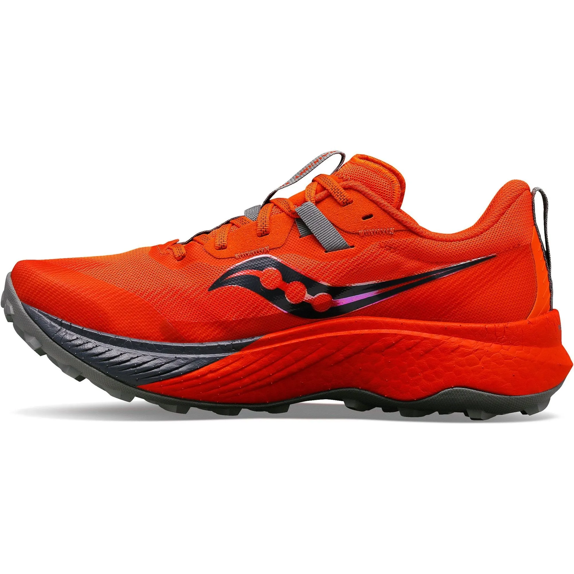Saucony Endorphin Edge Mens Trail Running Shoes - Red Waterproof Protection Performance Fit