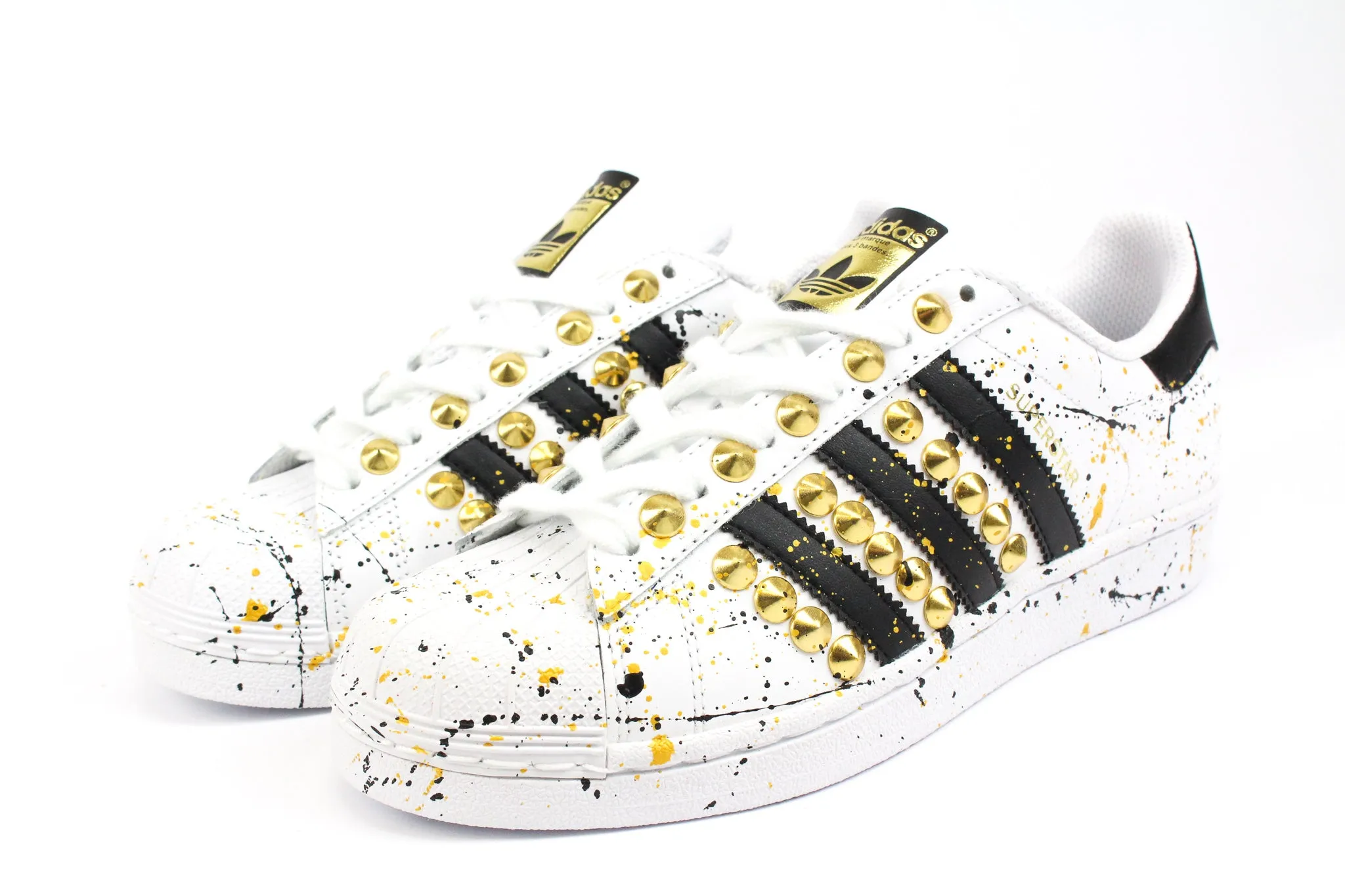 Adidas Superstar Gold Borchie & Vernice Flex Technology Shock Absorbing