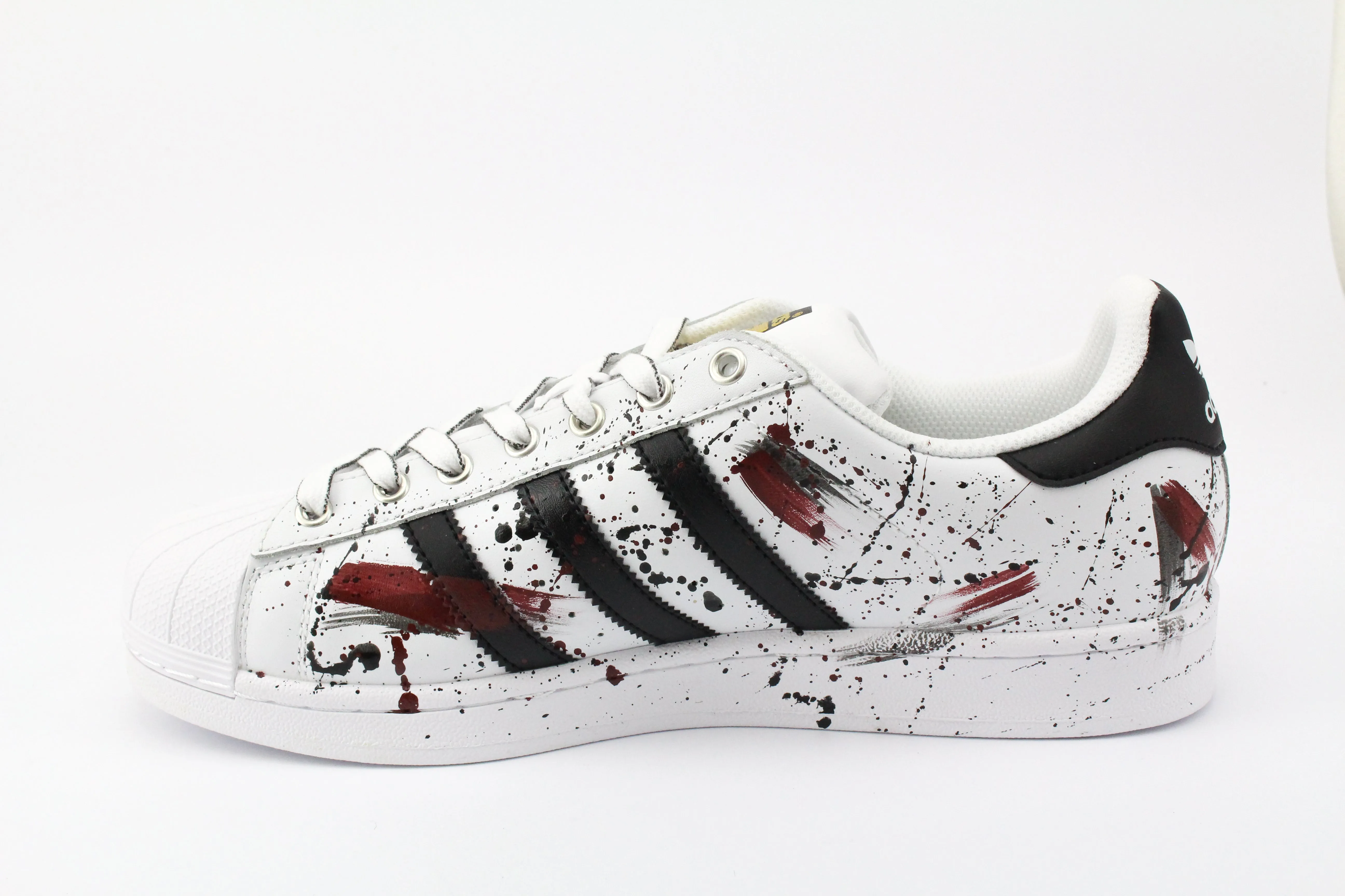 Feet Ease Adidas Superstar Bordeaux/ Black Vernice
