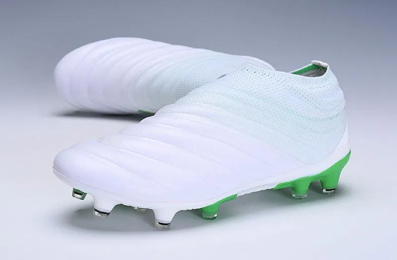 New Adidas Copa 19   FG 2019 Soccer Cleats Shoes White Green Quick Flow