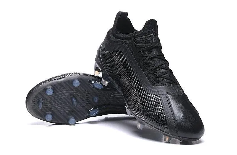 New Puma One 5.1 FG AG Soccers Cleats Shoes All Black Ground Speed Shock Absorb