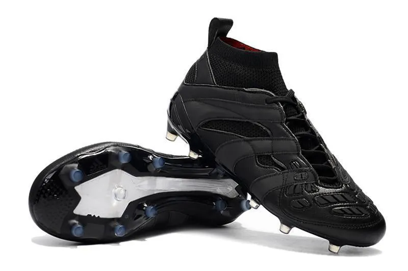 Snug fit Match Equipment New Adidas Predator FG Soccer Cleats Shoes Black