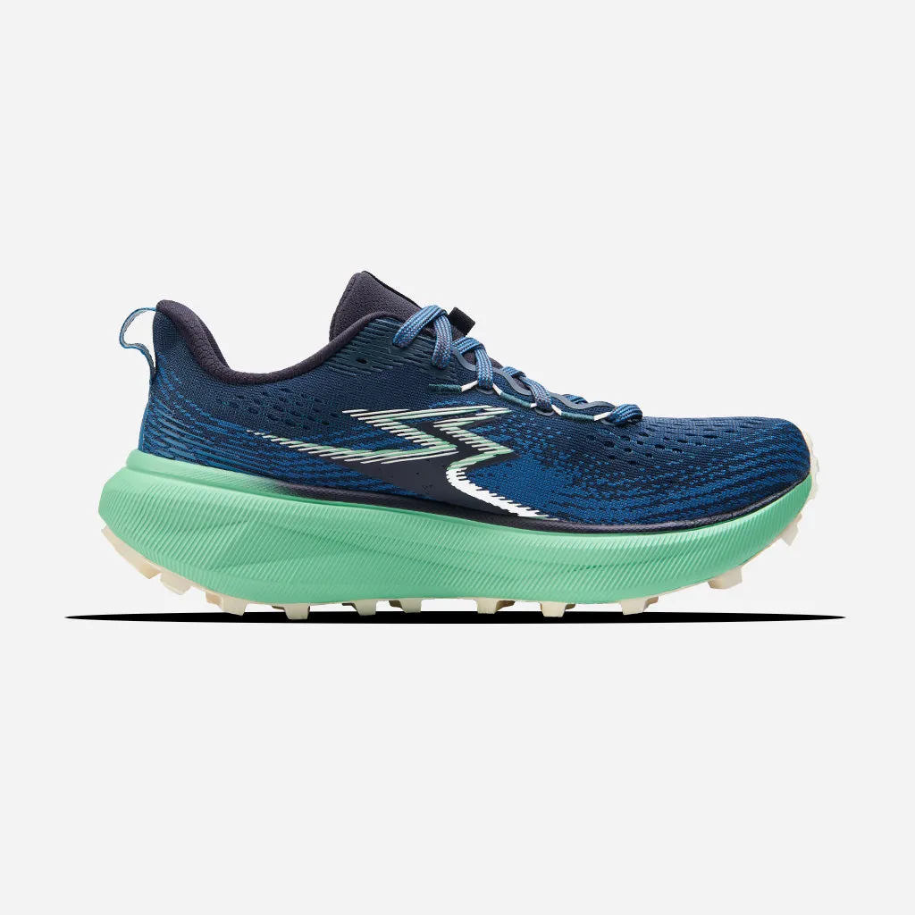 361-LYNX: Deep Ocean/Absinthe Green Rollbar System Breathable Heel Panel