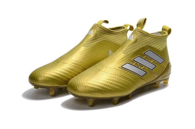 Athletic Lifestyle Adidas ACE PureControl FG Soccer Cleats Shoes Gold White