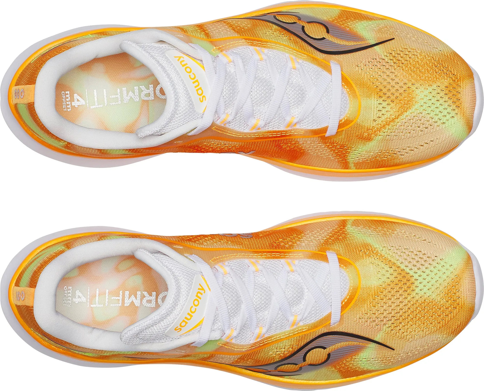 Adaptive Flex Notches Saucony Kinvara 15 Mens Running Shoes - Orange