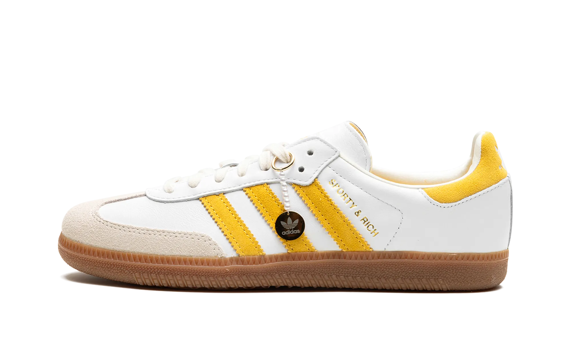 Samba OG "SPORTY & RICH - White Bold Gold" Lead Step Go Style
