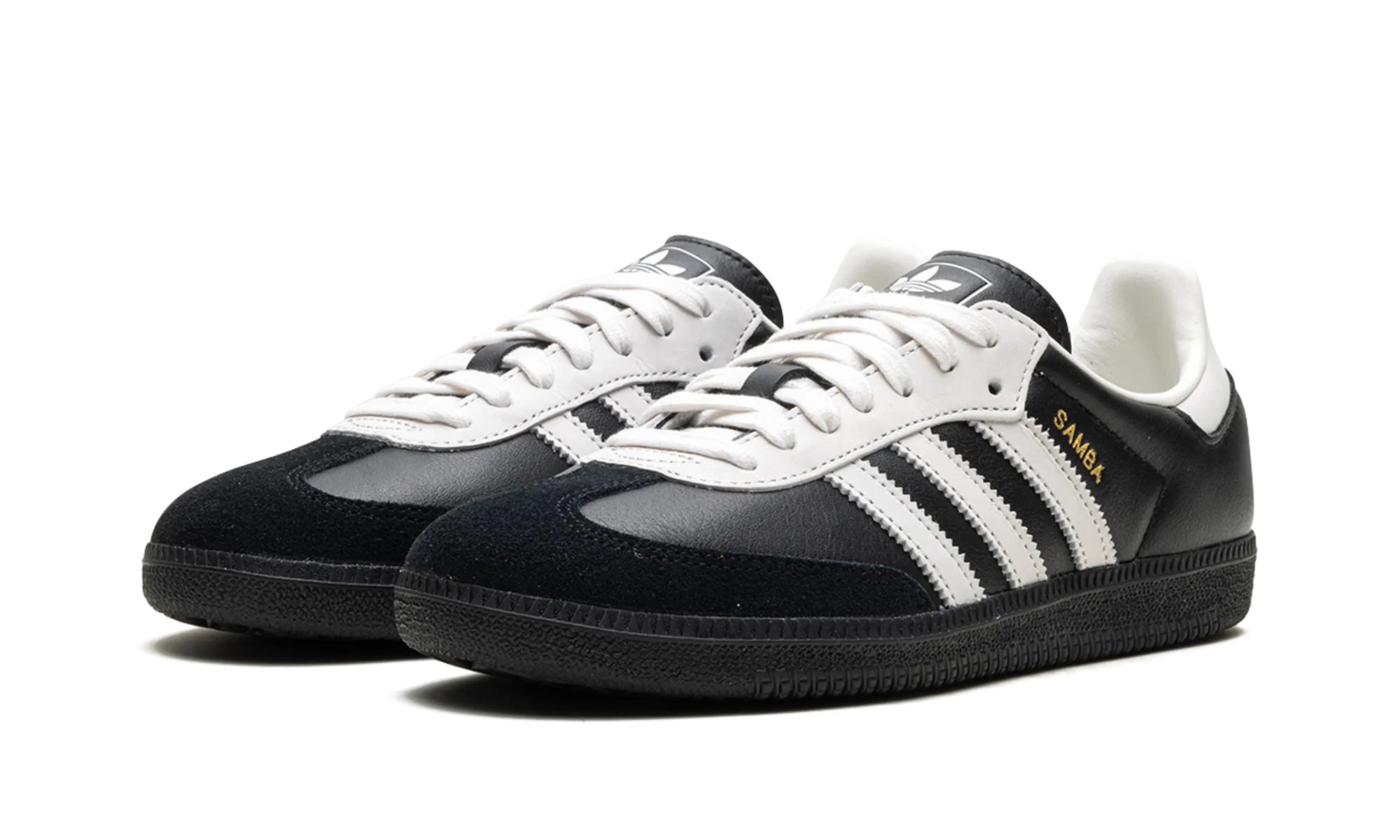 Samba OG "75th Anniversary Pack Black" Stacked Heel Design Casual Elegance