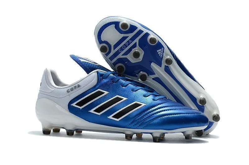 Defender Role Smooth Step Adidas Copa 17.1 FG Soccer Cleats Royal Blue White Black