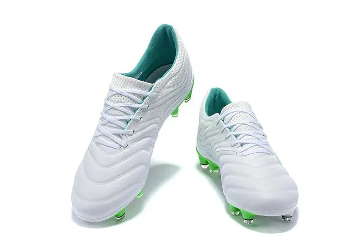Sharp Shift Ankle Ease New Adidas Copa 19   FG Exhibit Soccer Cleats Shoes Bright Green White