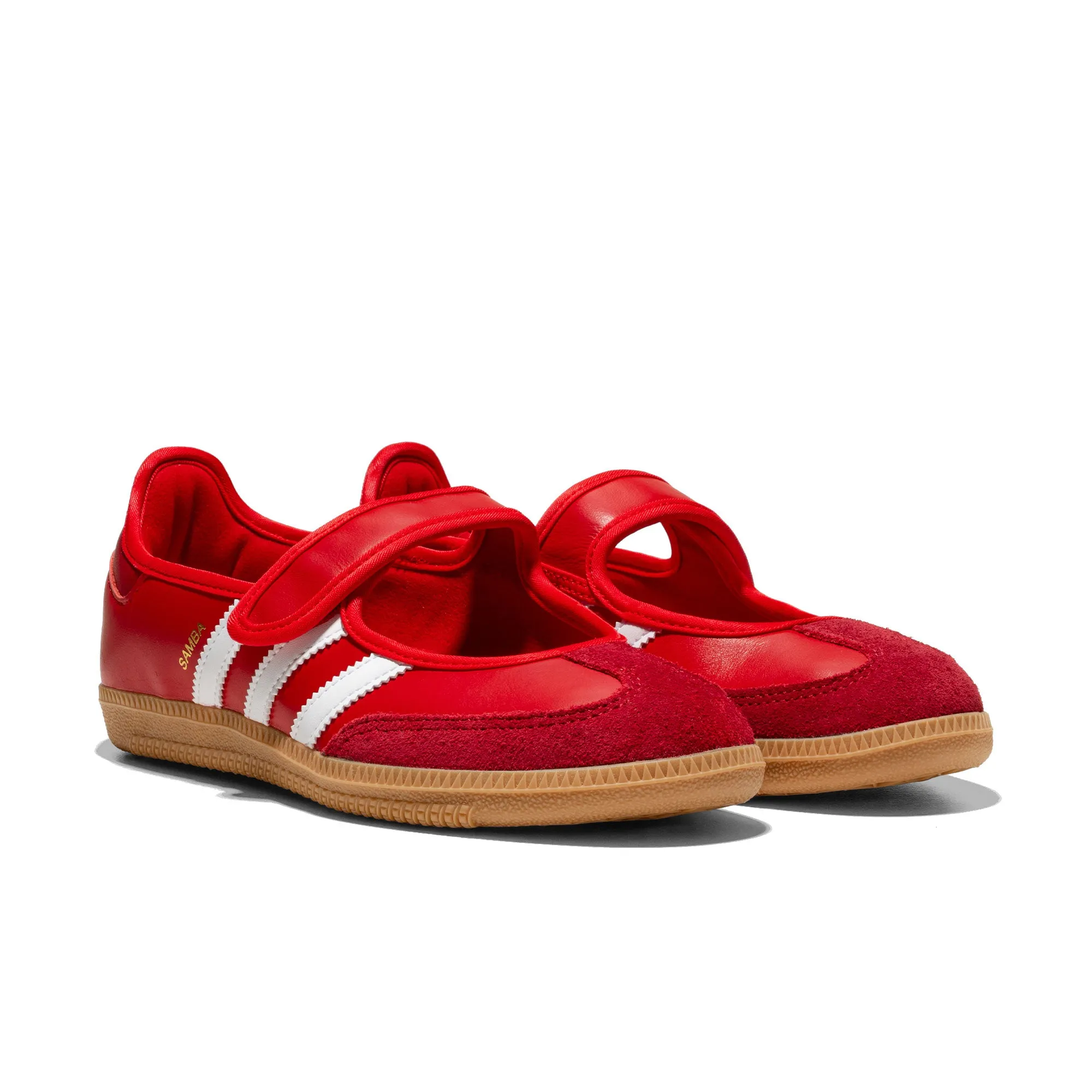 Classic Toe Shape Adidas Originals Samba Jane W Better Scarlet/Team Victory