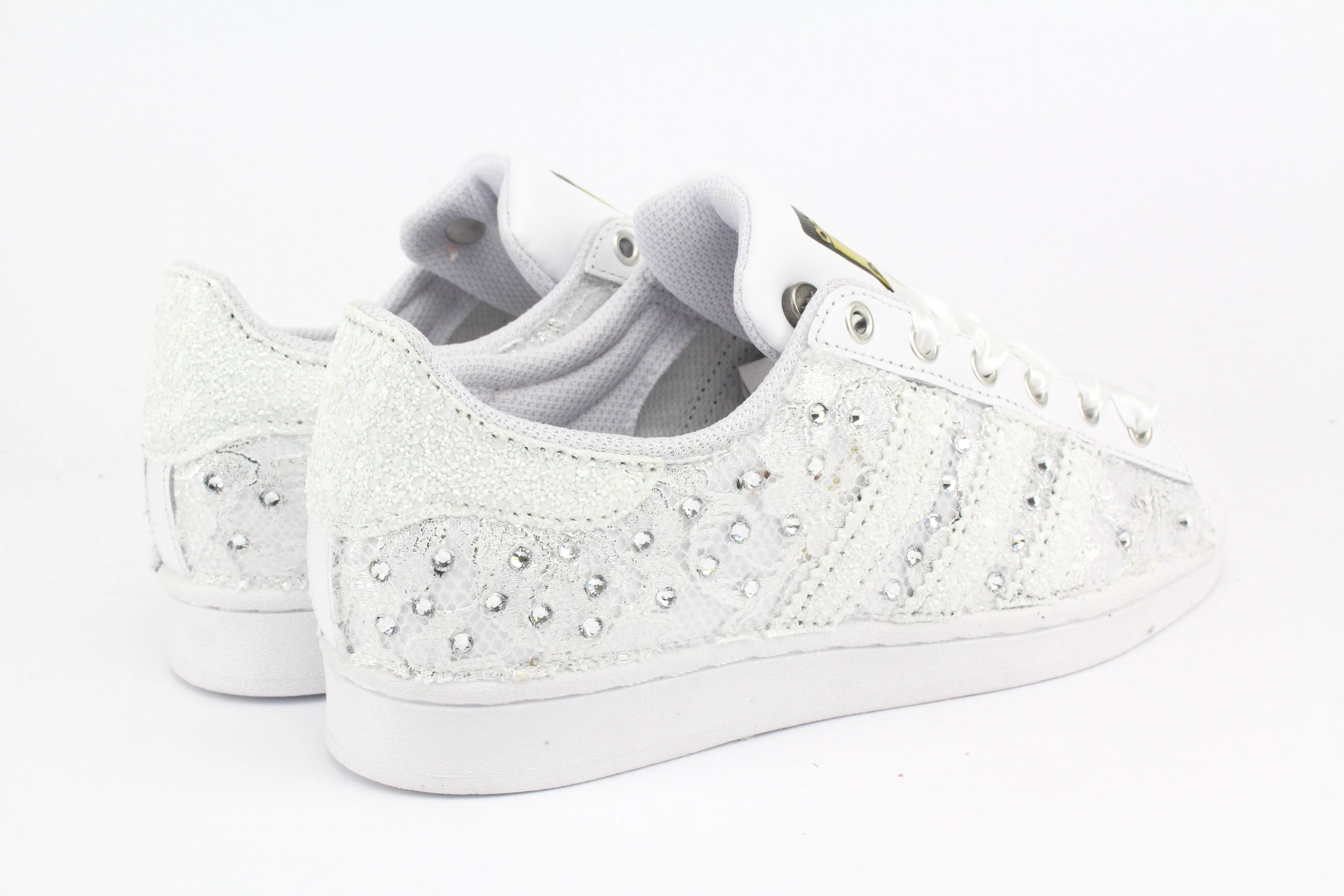 Blossom Step Adidas Superstar Pizzo White & Strass Termo