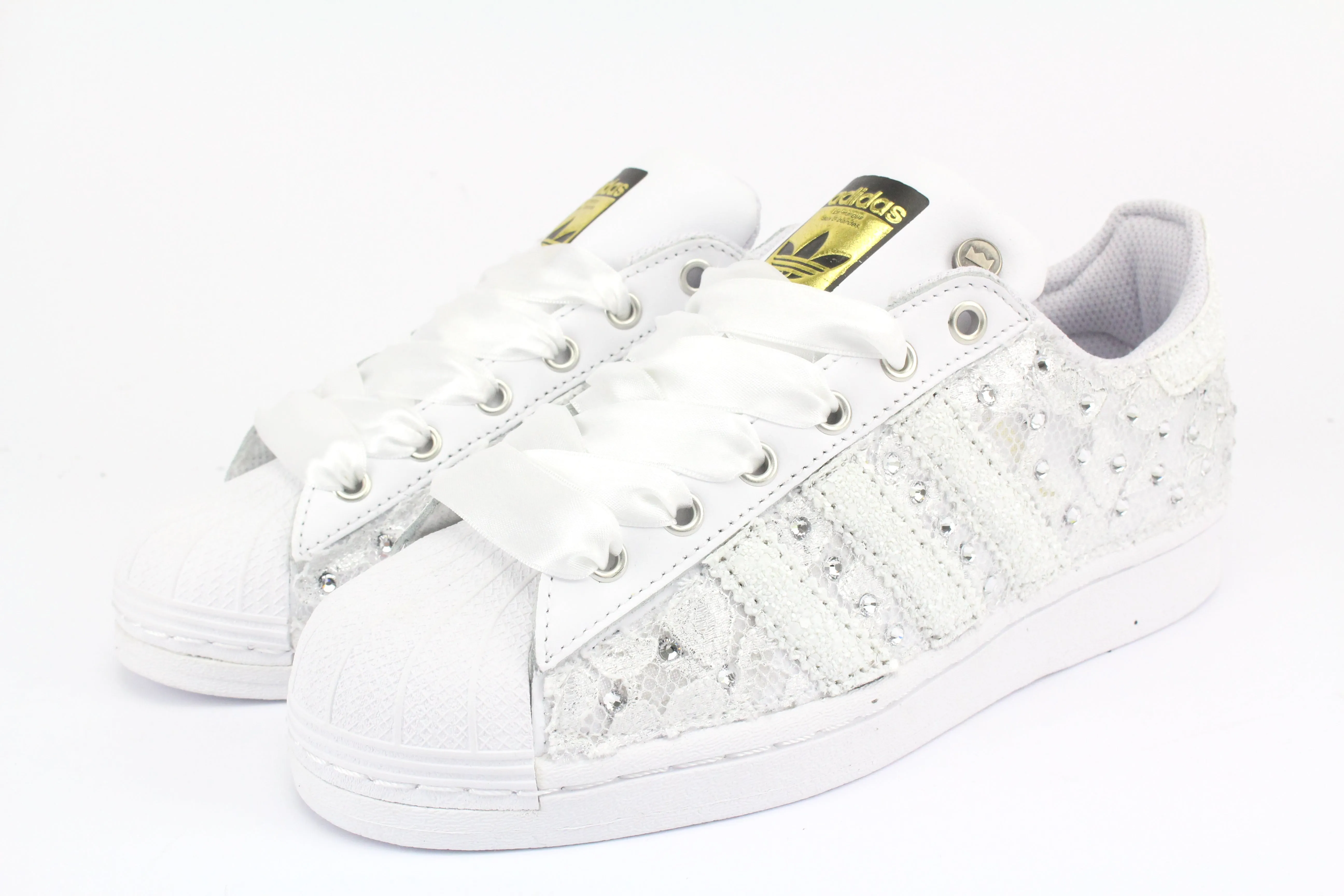 Range Hike Adidas Superstar Pizzo White & Strass Termo