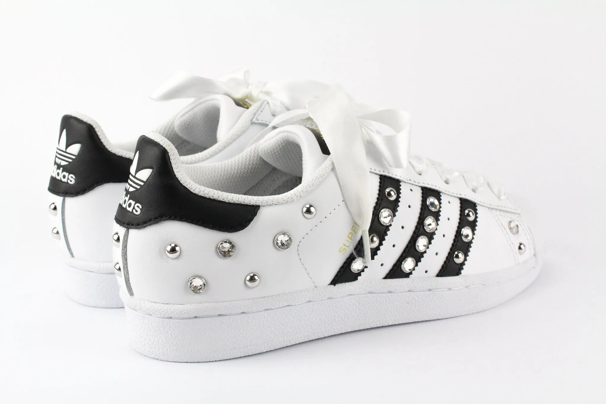 Recycled fabric Adidas Superstar Strass & Lacci Raso