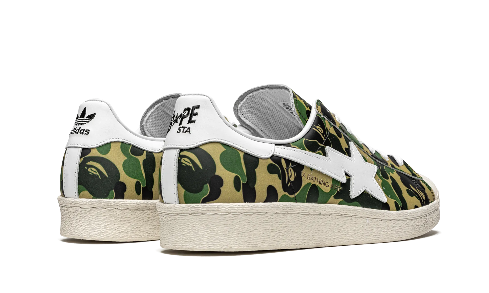 Superstar "BAPE - Green Camo" light texture