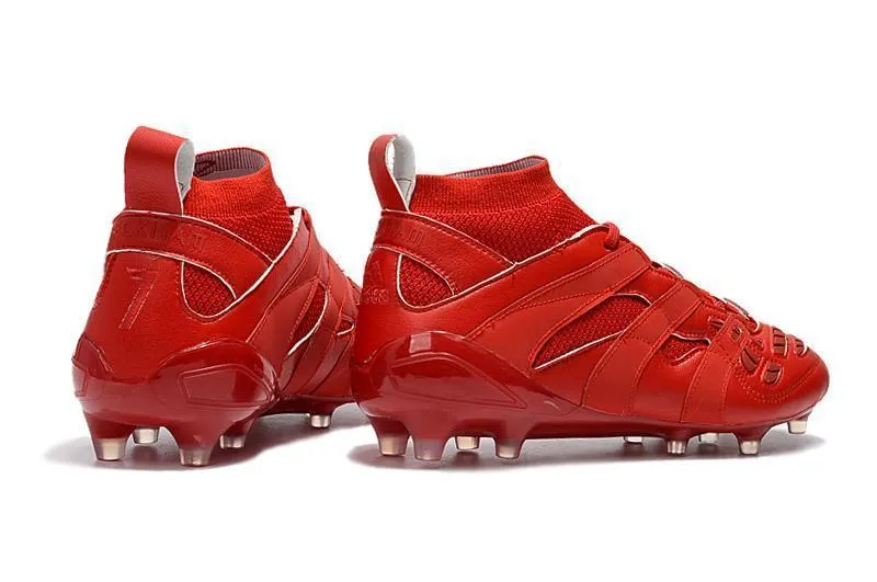 New Adidas Predator FG Soccer Cleats Shoes Red Quick Grip Secure Lock
