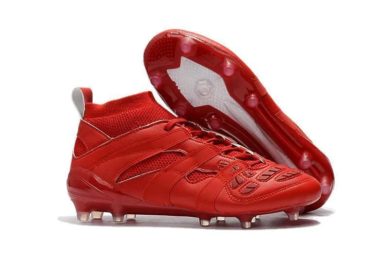 New Adidas Predator FG Soccer Cleats Shoes Red Quick Step Skill Practice