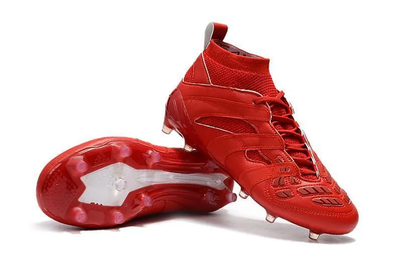 New Adidas Predator FG Soccer Cleats Shoes Red Fit Support Field Session