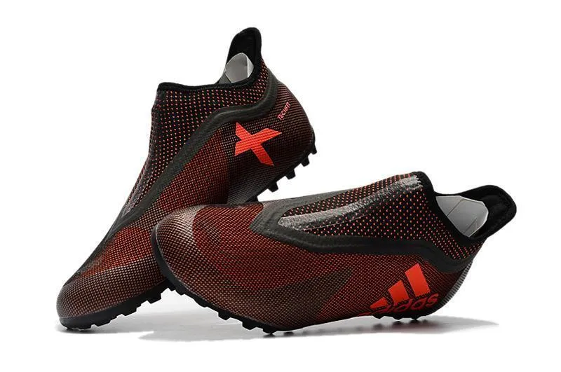 Leg Control New Adidas X Tango 17.3 TF Soccer Cleats Shoes Red Black Orange