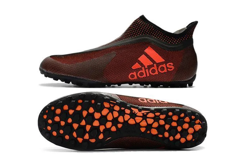Ultra Breathable Agility Frame New Adidas X Tango 17.3 TF Soccer Cleats Shoes Red Black Orange