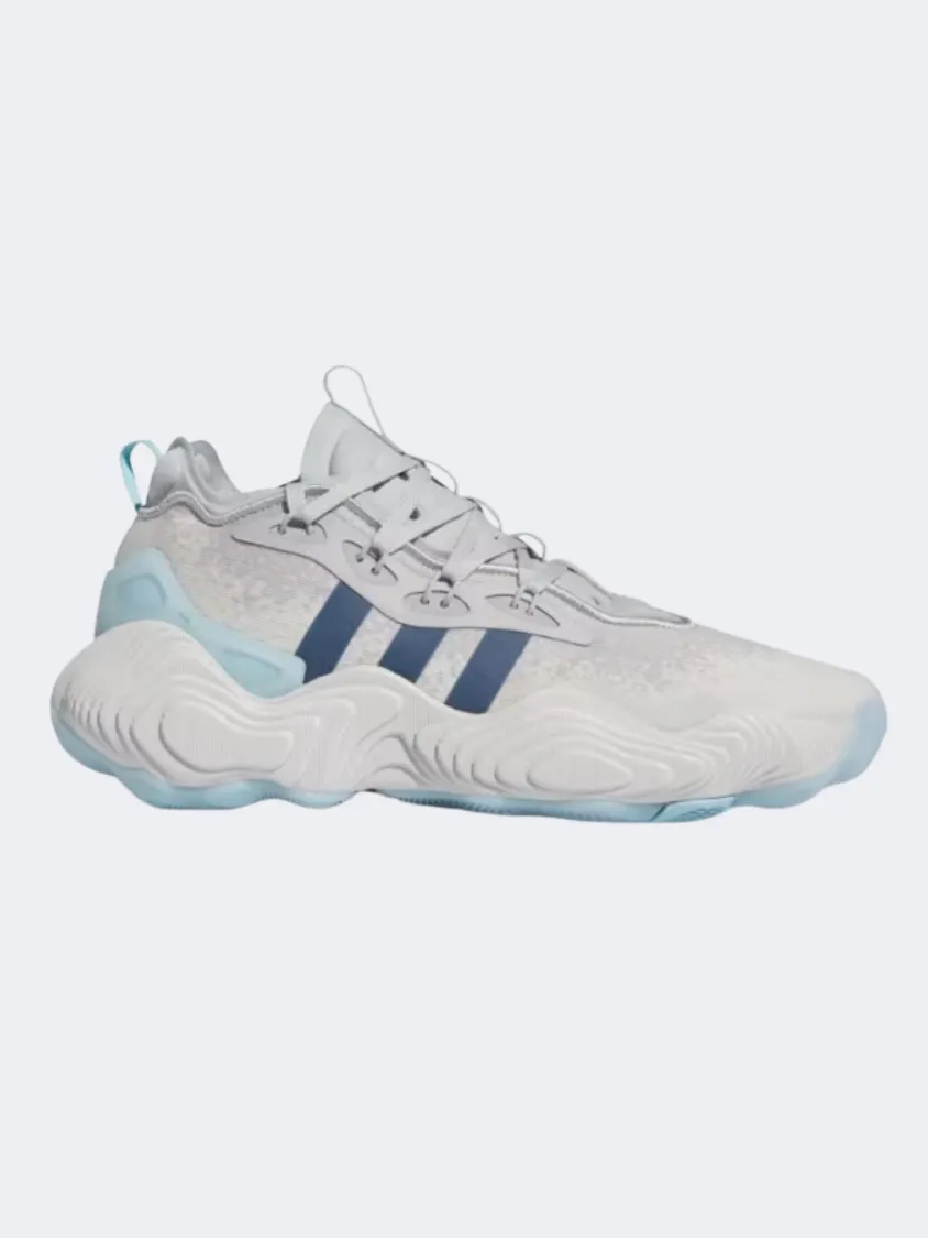 Adidas Trae Young 3 Men Basketball Shoes Grey/Preloved Ink Orthopedic Foam