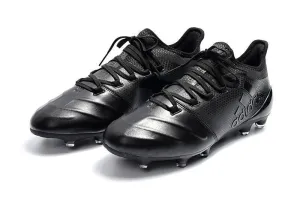 Running Track New Adidas X Series Leather FG Soccer Cleats Shoes Black