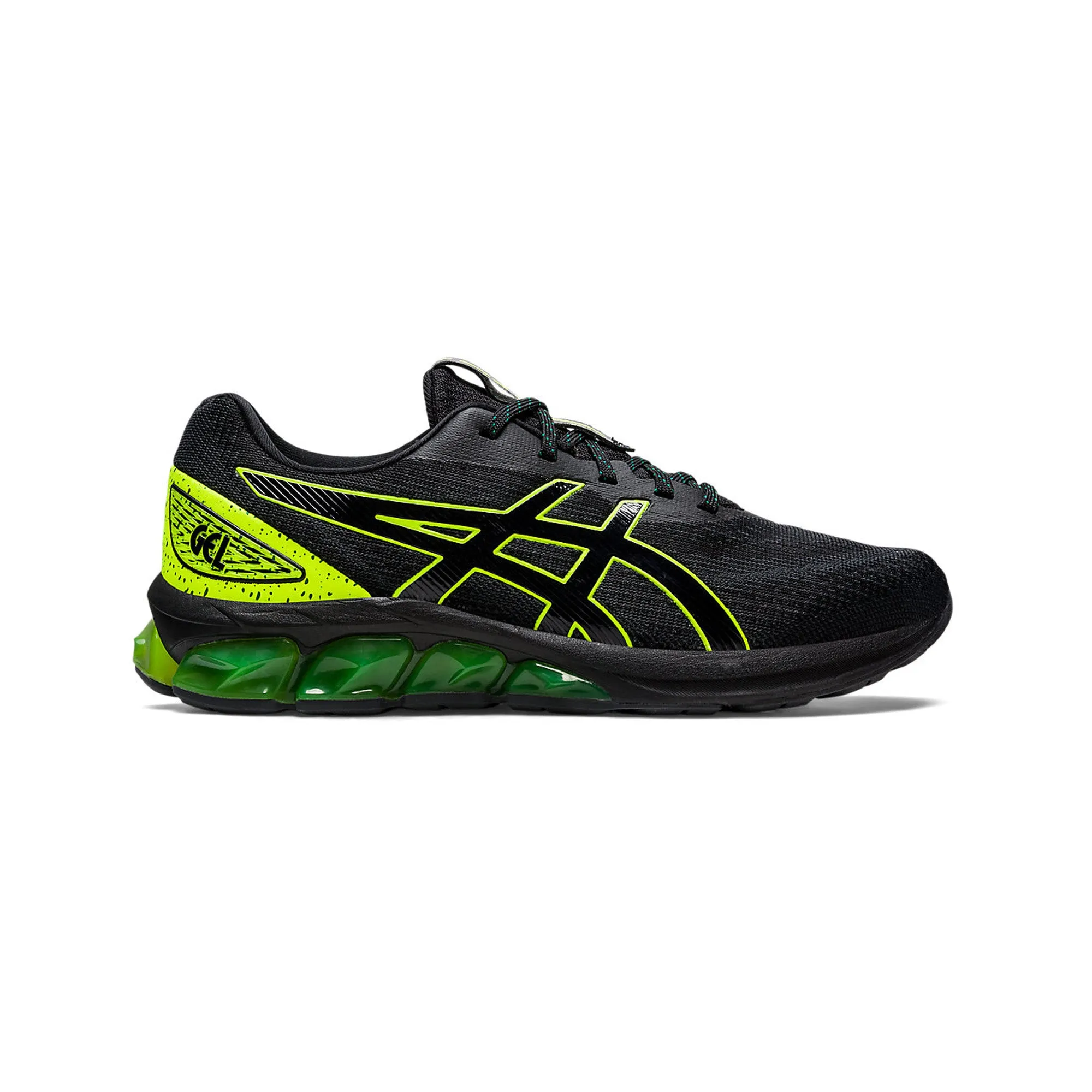 ASICS GEL QUANTUM 180 VII 'Black / Safety Yellow' lake shoes