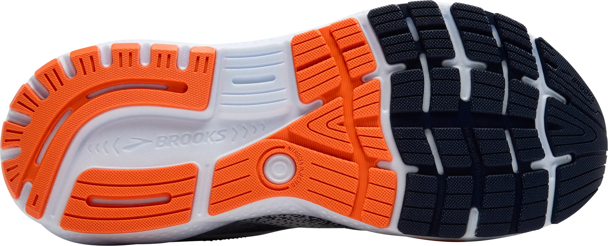 Brooks Ghost 16 Mens Running Shoes - White tapered toe - box sunny - day running shoes
