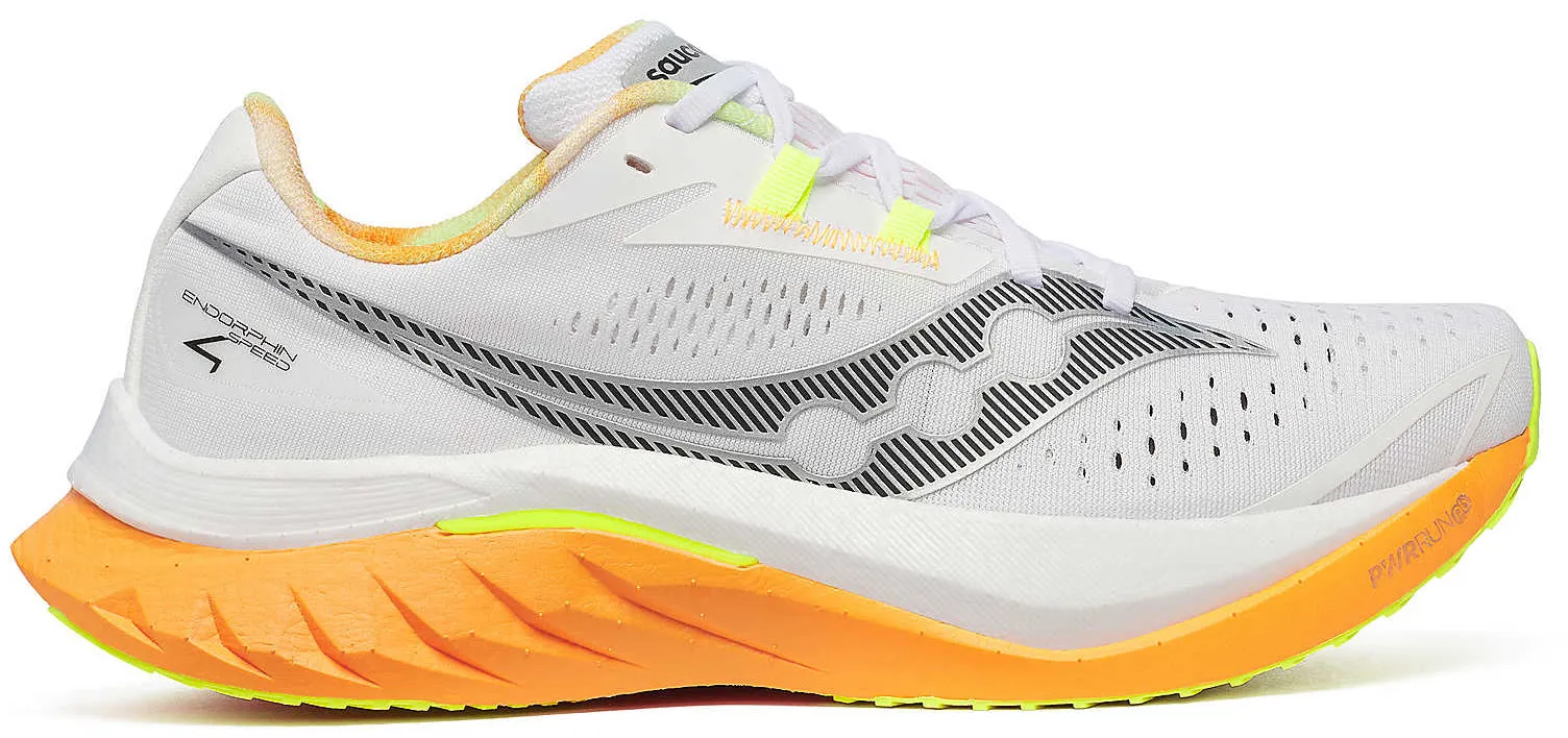 Saucony Endorphin Speed 4 Mens Running Shoes - Grey shoe protection Torsion Resistant Shank