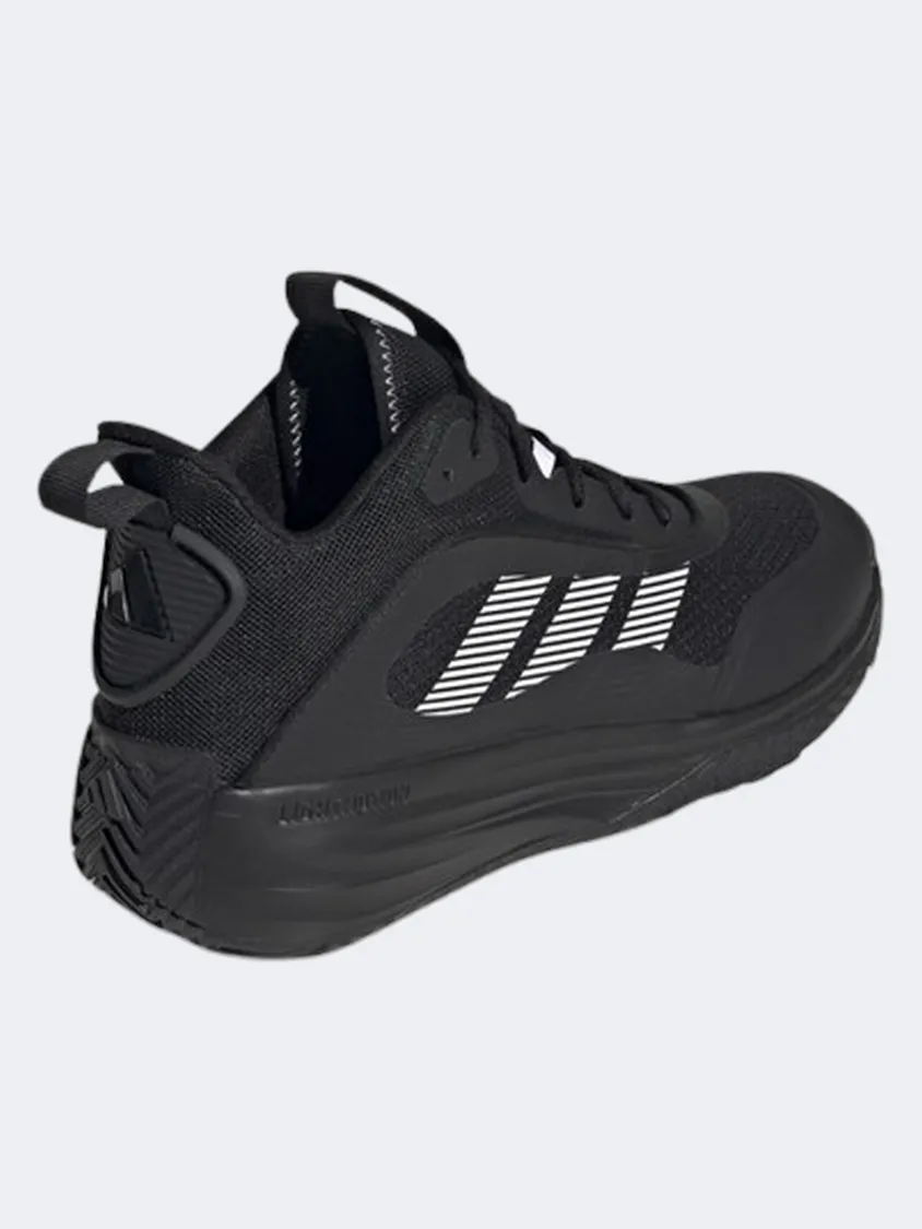 photo shoot Adidas Own The Game 3 Men Basketball Shoes Black/White