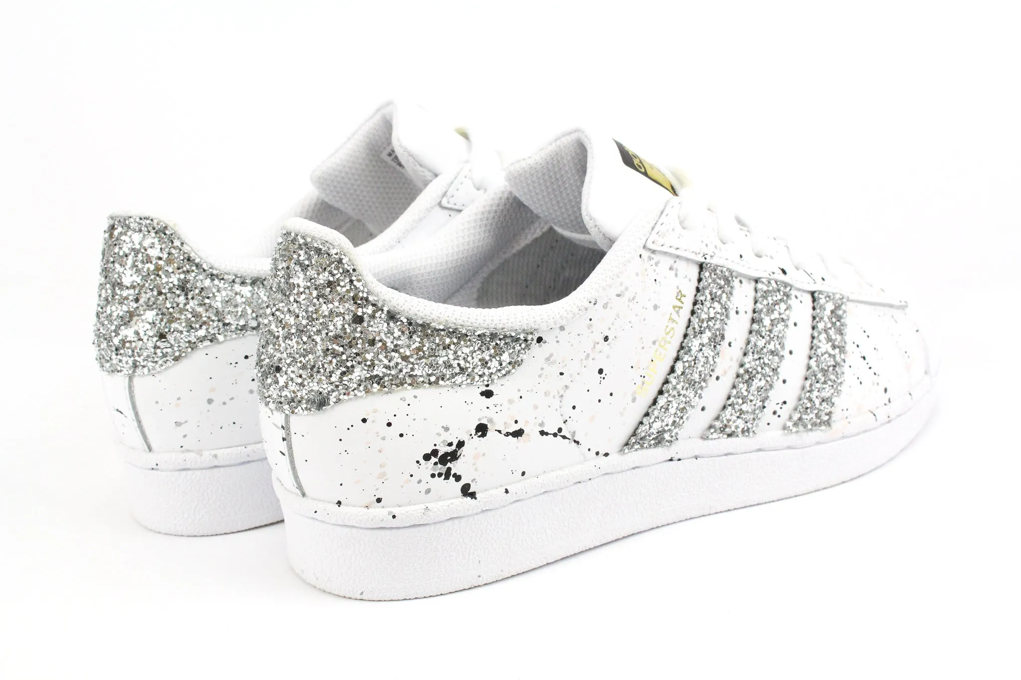 Adidas Superstar Silver Glitter & Vernice Supportive sole