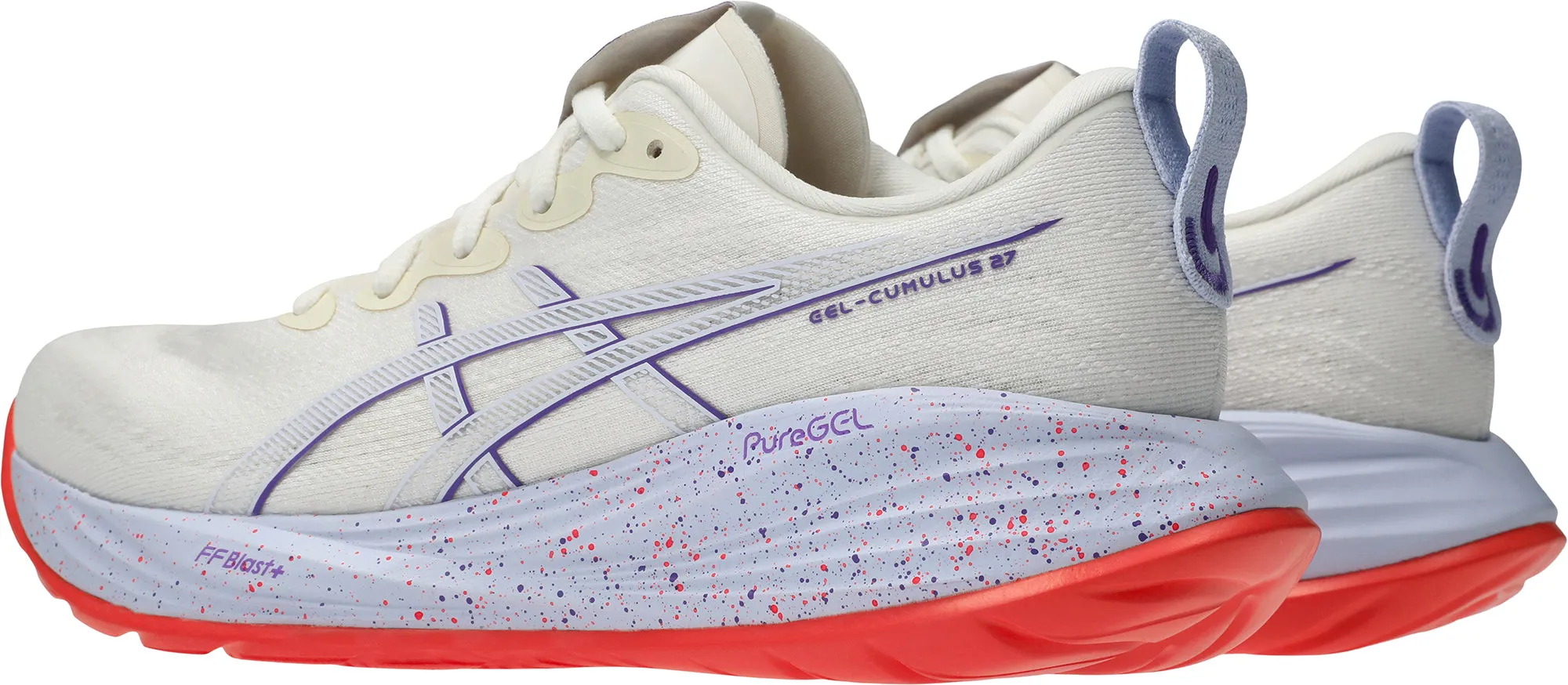 Ventilated Insole Technology Durable materials Asics Gel Cumulus 27 Tokyo Womens Running Shoes - Cream