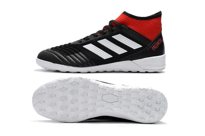 New Adidas Predator Tango 18  TF Soccer Cleats Shoes Black White Red Kicking Support Ball Contact