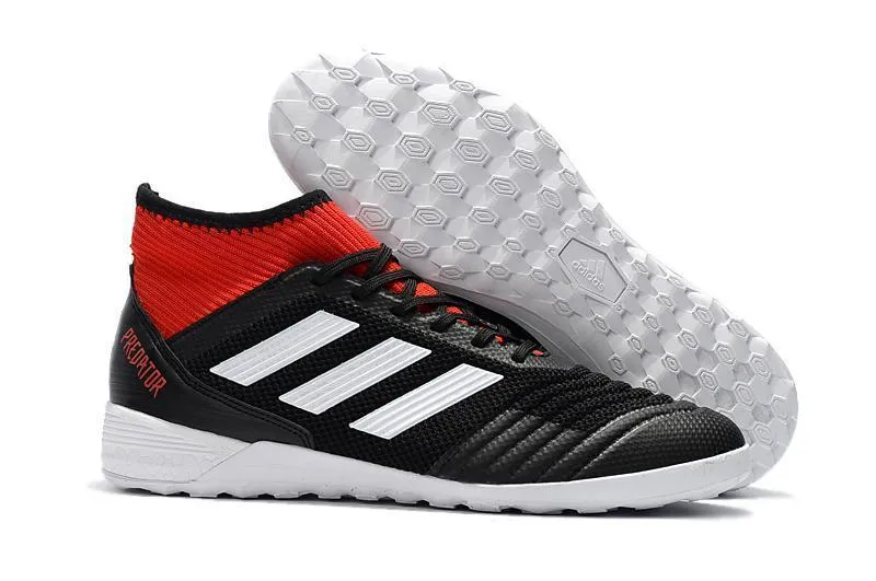 New Adidas Predator Tango 18  TF Soccer Cleats Shoes Black White Red Weekend Match Padded interior