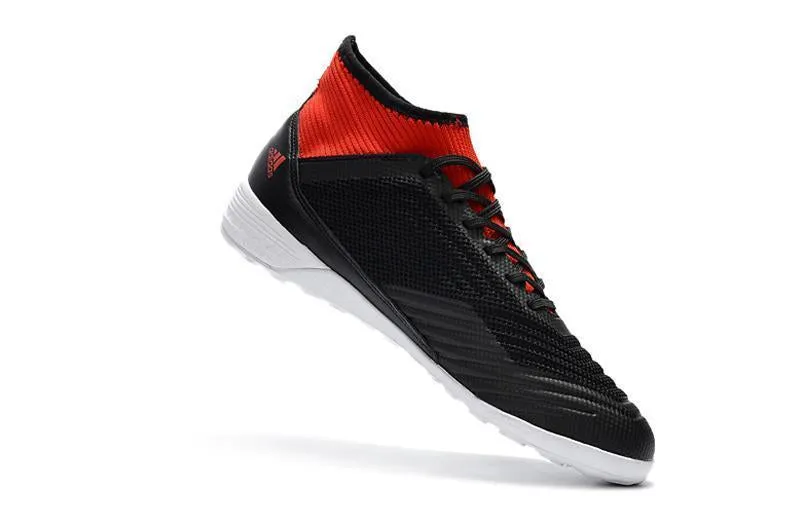 New Adidas Predator Tango 18  TF Soccer Cleats Shoes Black White Red Quick Start Fast Sprint