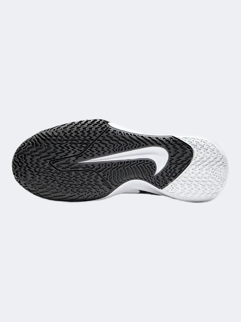 Stitch Free Construction Eco Friendly Office Workers Nike Precision VII Men Basketball Shoes Black/Grey/White