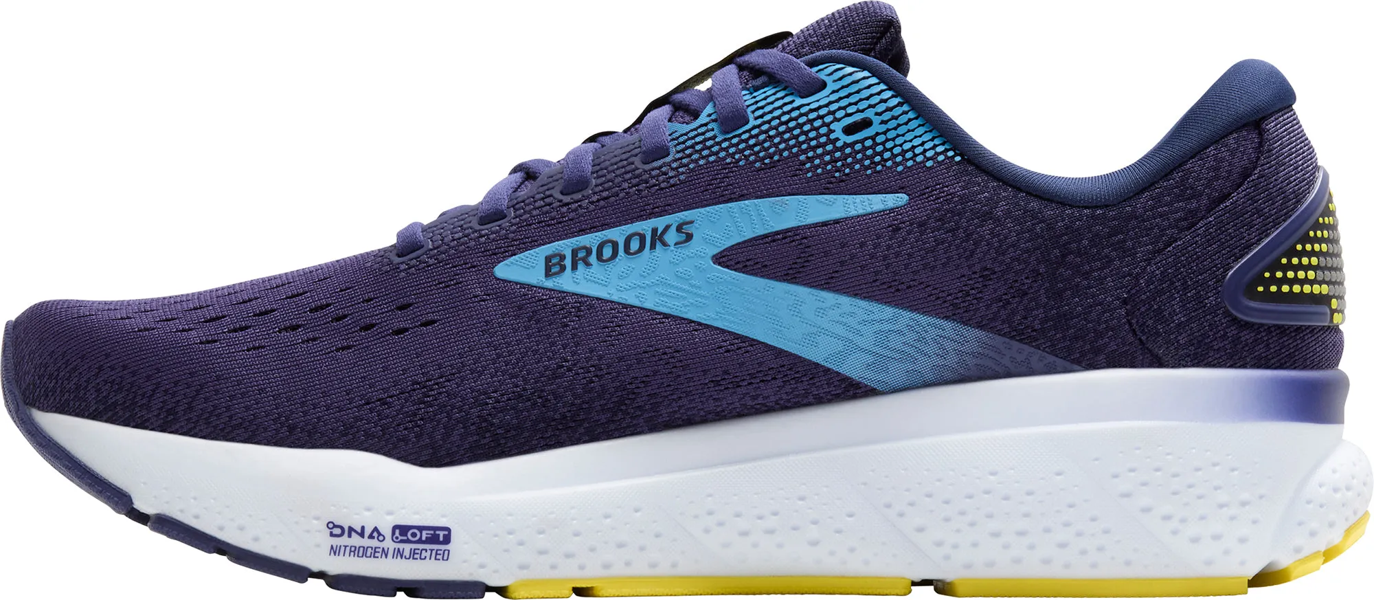 Ventilated Upper Material Brooks Ghost 16 Mens Running Shoes - Blue