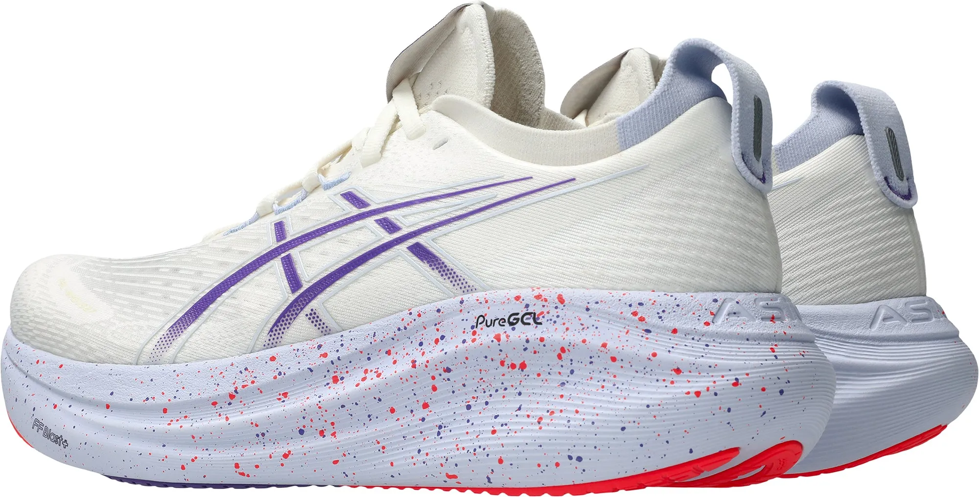 Cushioned Collar Lining Asics Gel Nimbus 27 Tokyo Mens Running Shoes - Cream