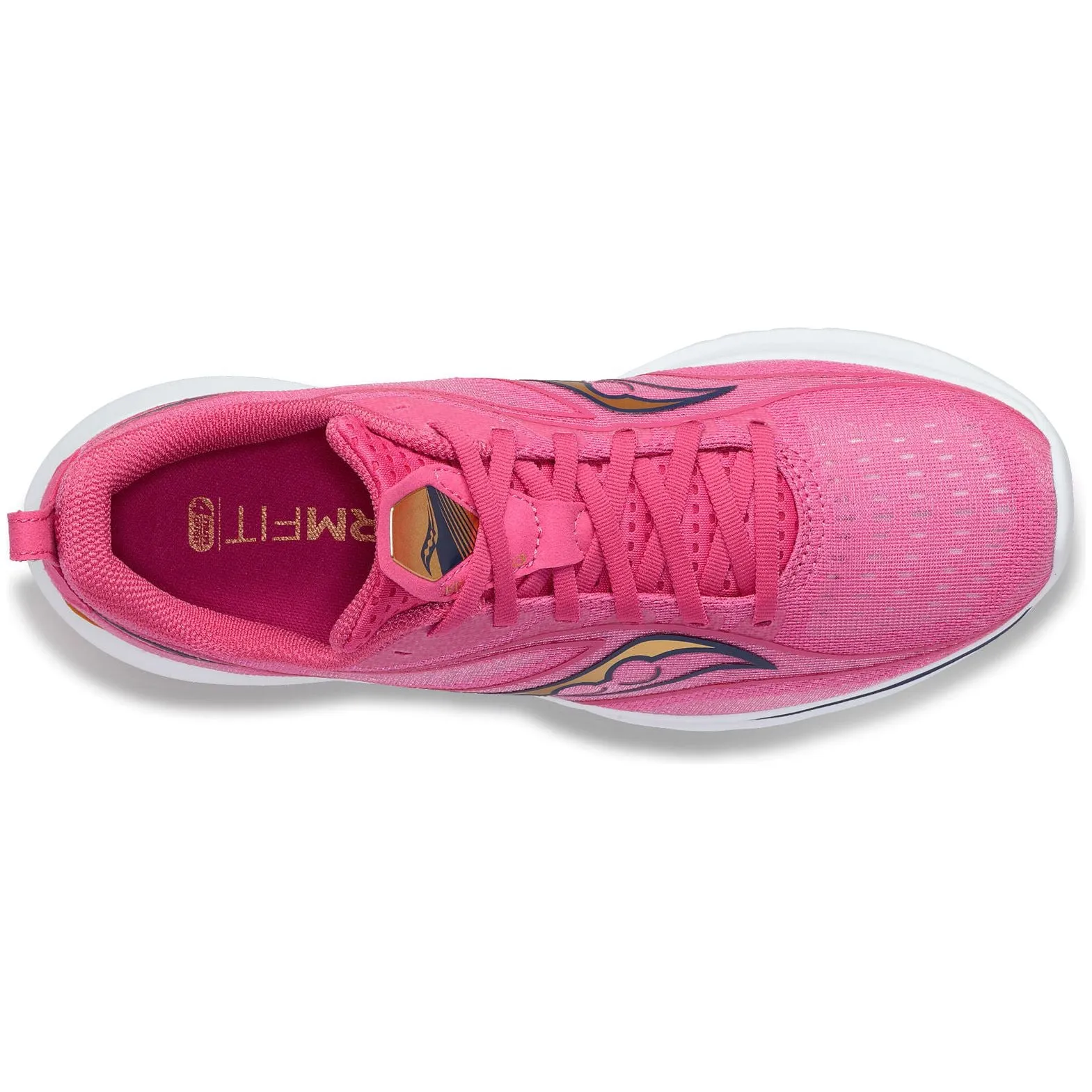 Vertical Compression Tubes Saucony Kinvara 13 Mens Running Shoes - Pink