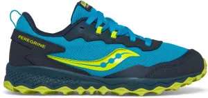 Saucony Peregrine KDZ Junior Trail Running Shoes - Blue running for health OdorResistant