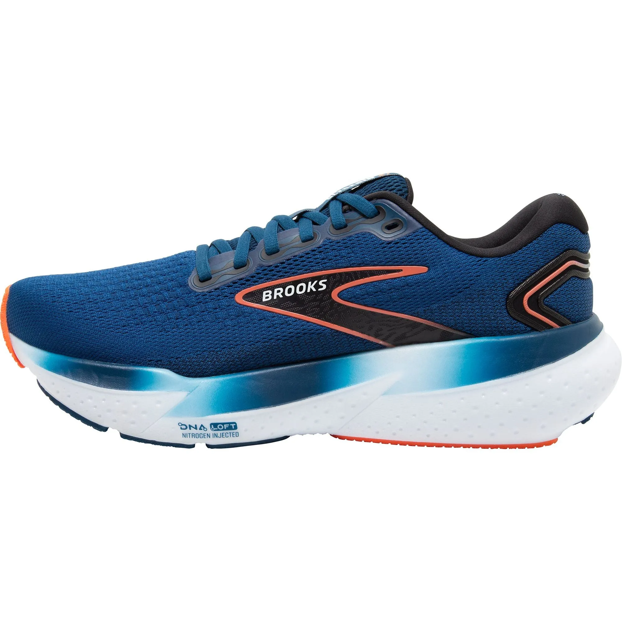 Brooks Glycerin 21 WIDE FIT Mens Running Shoes - Blue Comfortable ankle support
